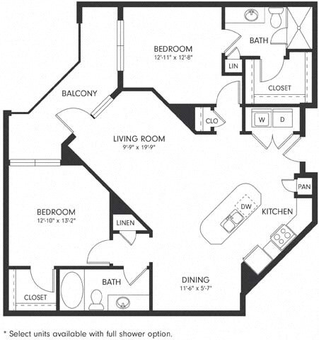 Unit 2214 1325 floor plan